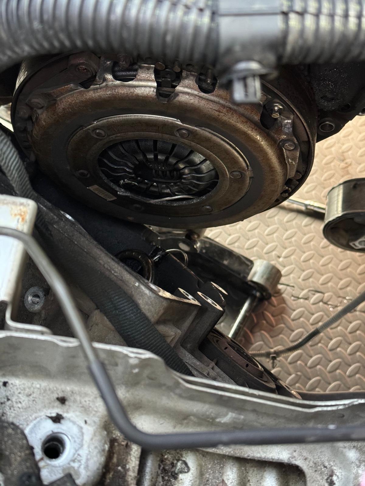 Mobile mechanic brake repair work example